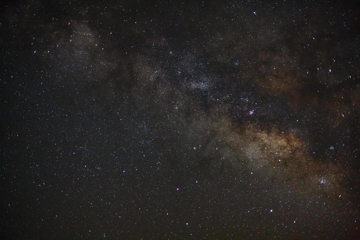 milky way galaxy with stars and space dust in the universe photo