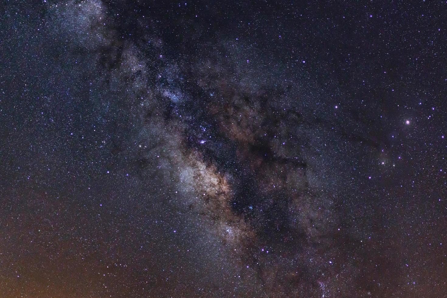 Milky way galaxy with stars and space dust in the universe photo