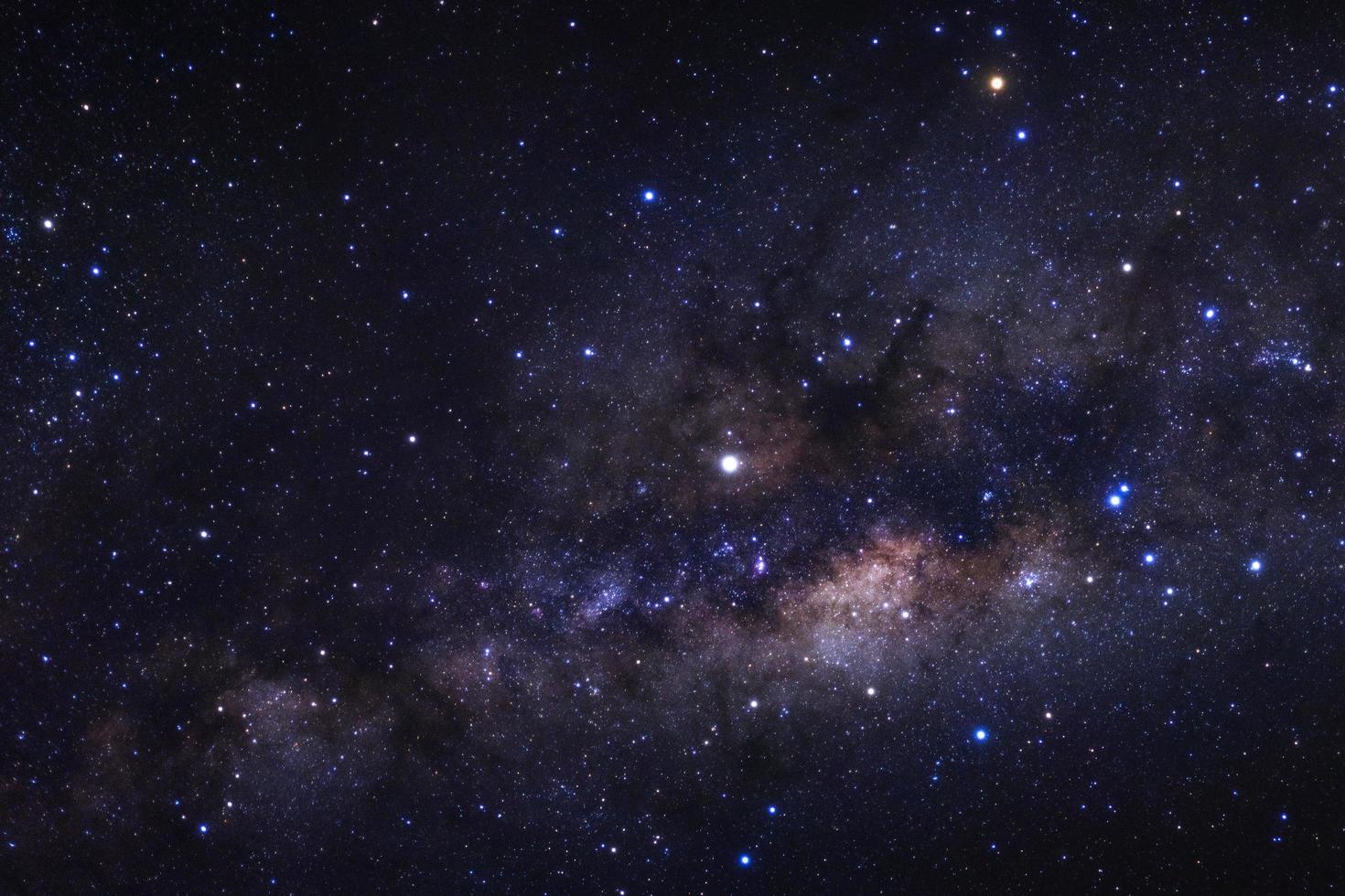 Milky way galaxy with stars and space dust in the universe photo