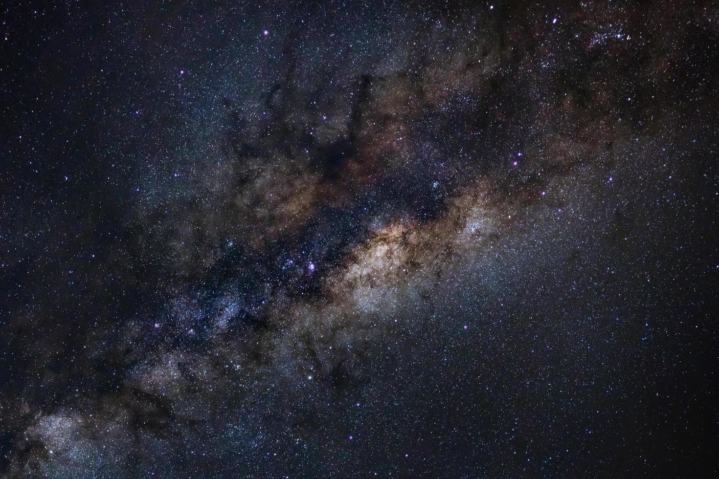 Milky way galaxy with stars and space dust in the universe photo