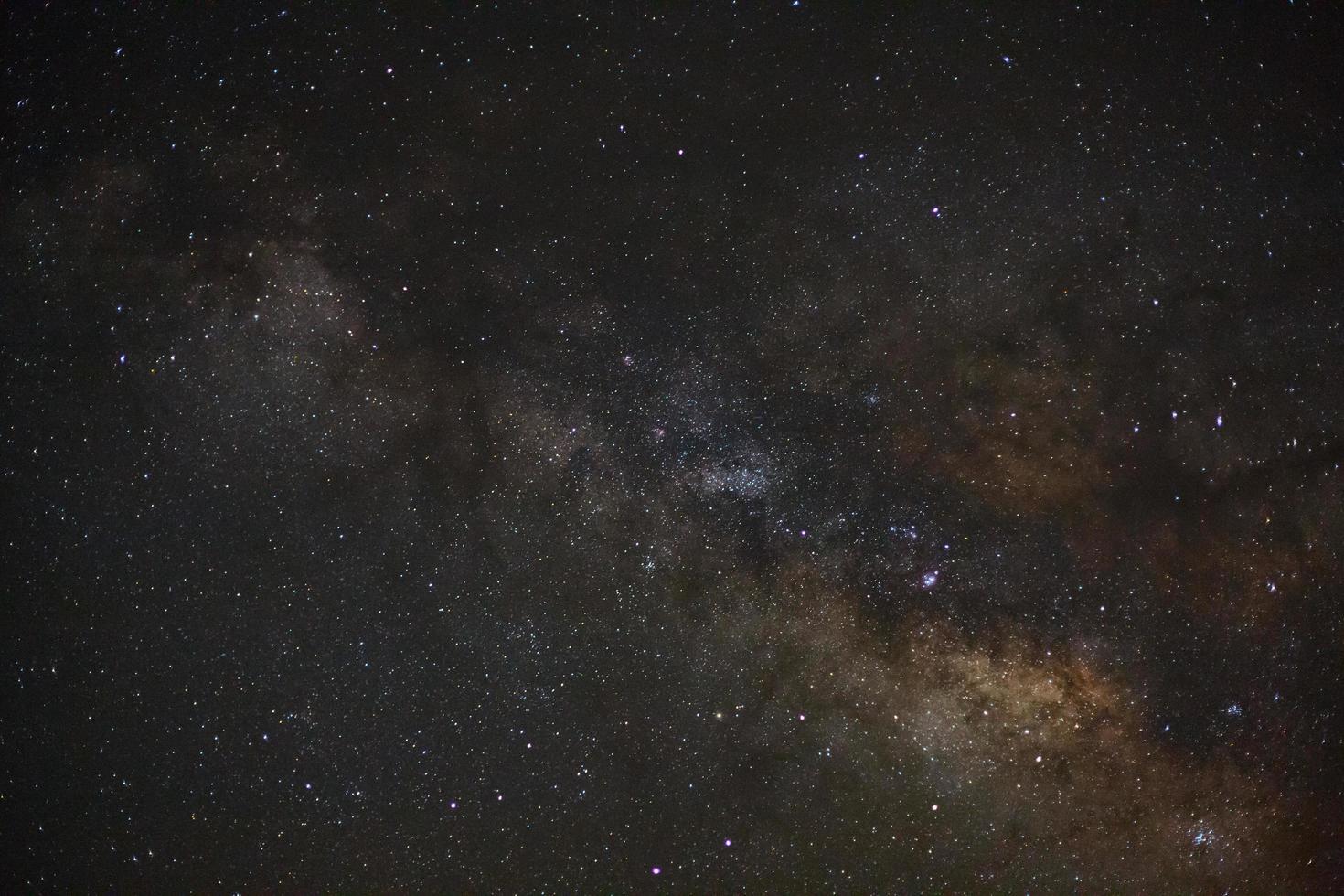 milky way galaxy with stars and space dust in the universe photo