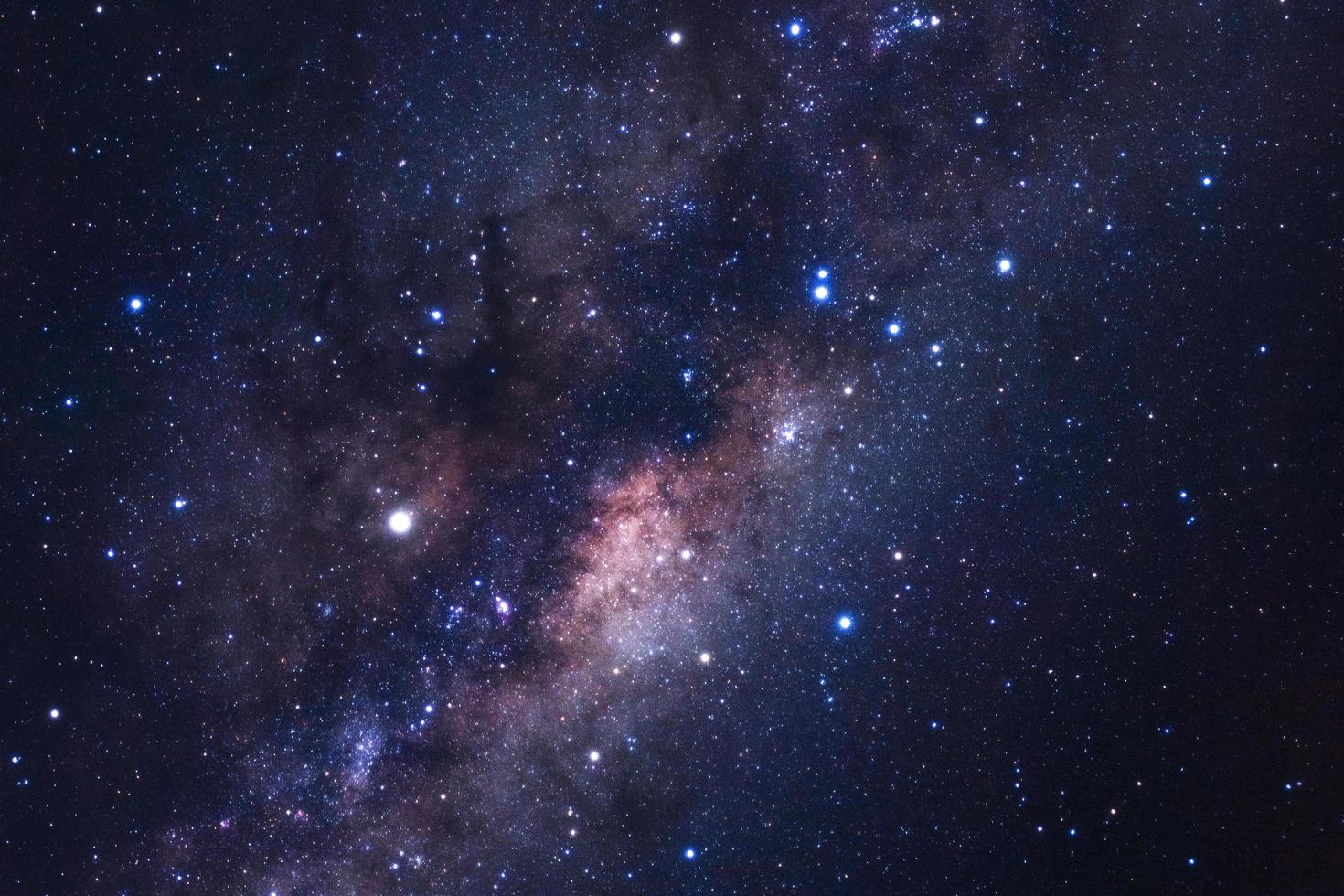 Milky way galaxy with stars and space dust in the universe photo
