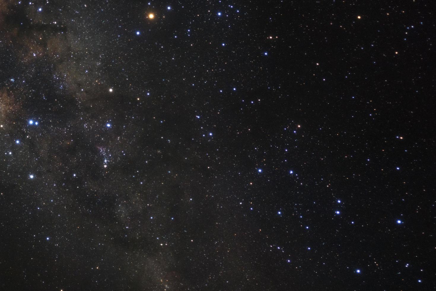 Milky way galaxy with stars and space dust in the universe photo