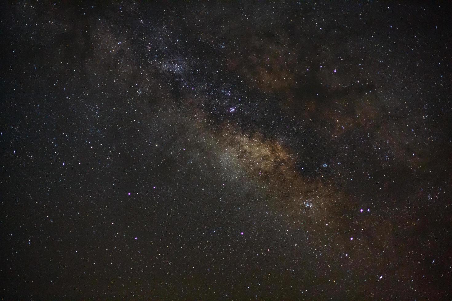 milky way galaxy with stars and space dust in the universe photo