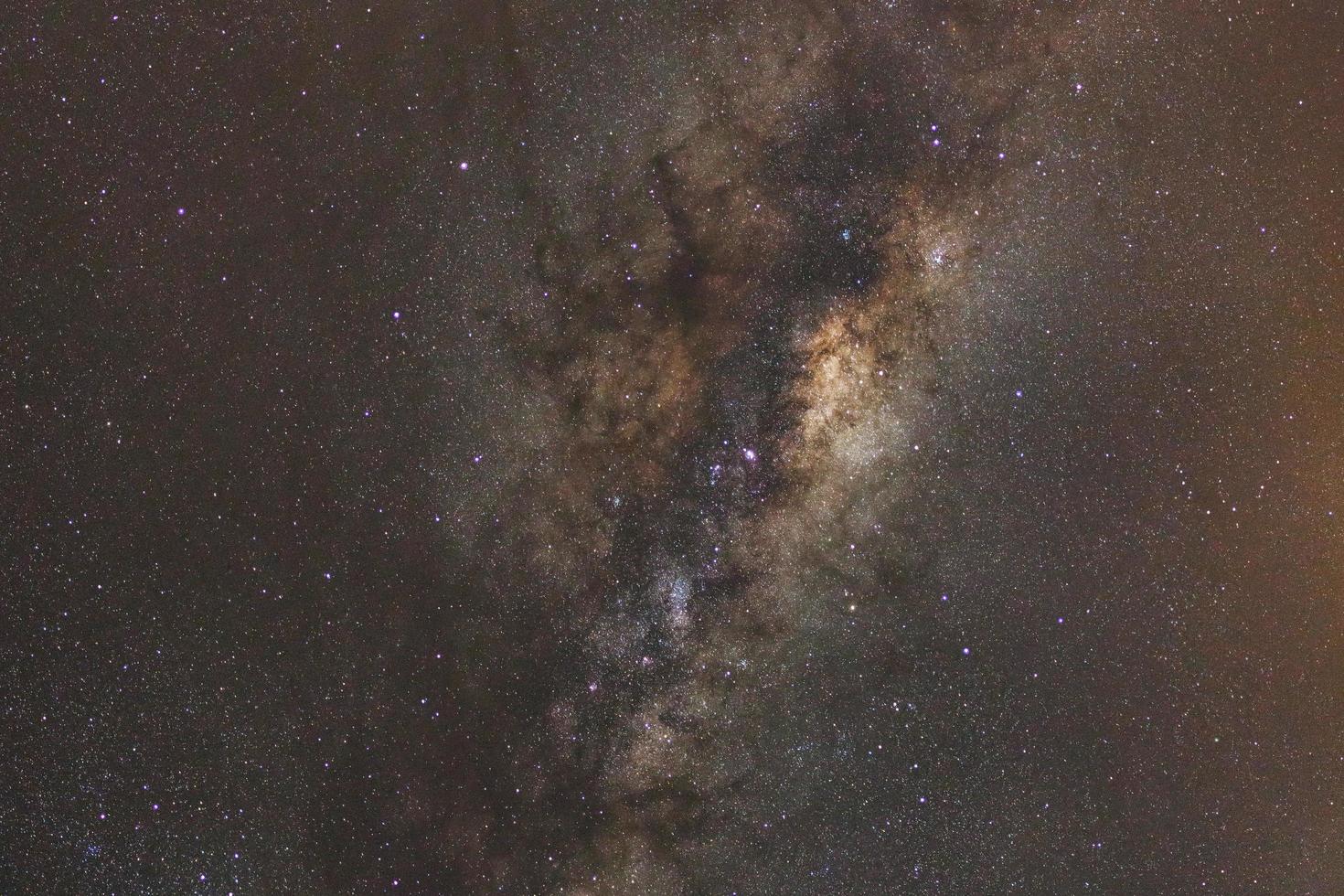 Milky way galaxy with stars and space dust in the universe photo