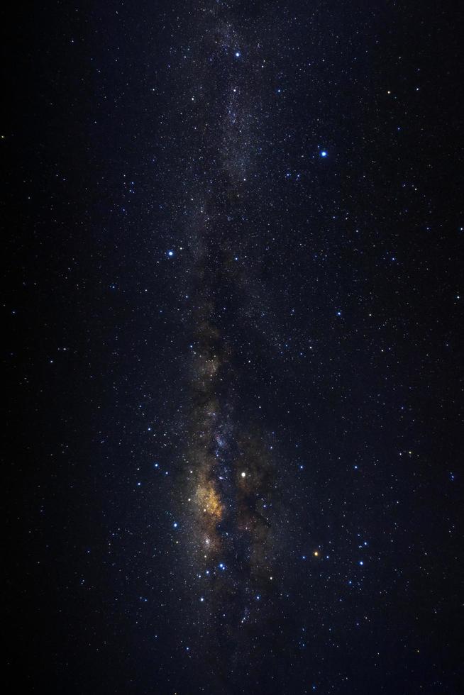 Milky way galaxy with stars and space dust in the universe photo