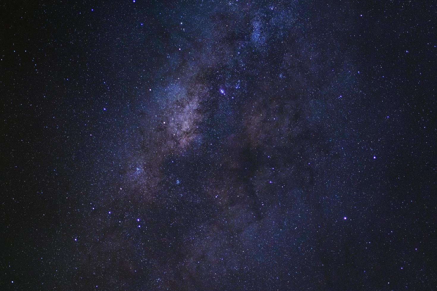 Starry night sky and milky way galaxy with stars and space dust in the universe photo