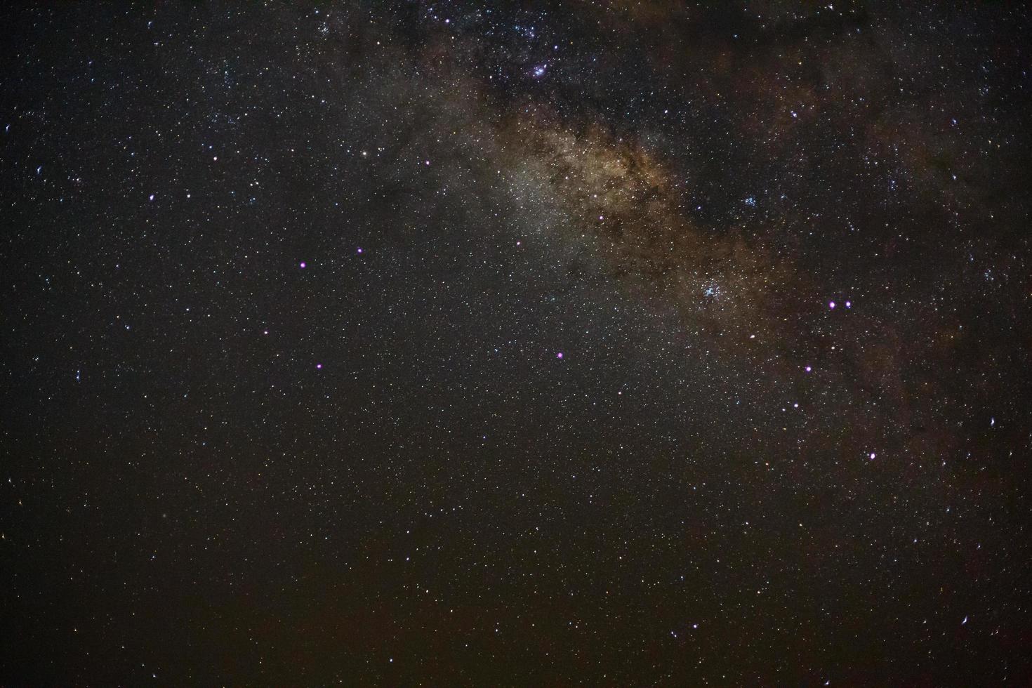 milky way galaxy with stars and space dust in the universe photo