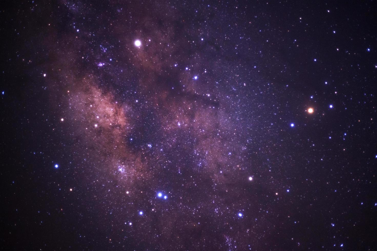 Milky way galaxy with stars and space dust in the universe photo