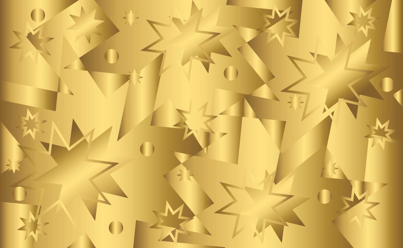 golden mockups.  gold star with black background vector