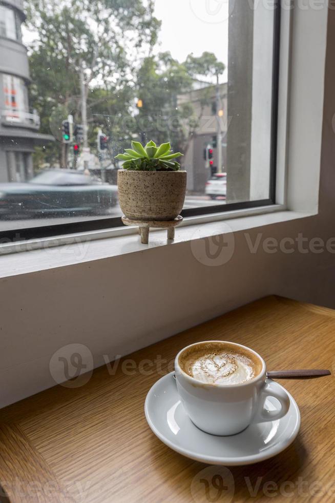 café en un restaurante foto