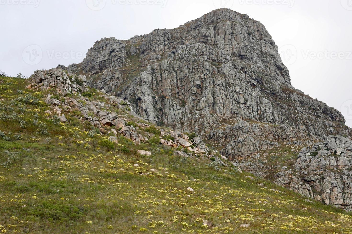 Mountain landscape on a cloudy day photo