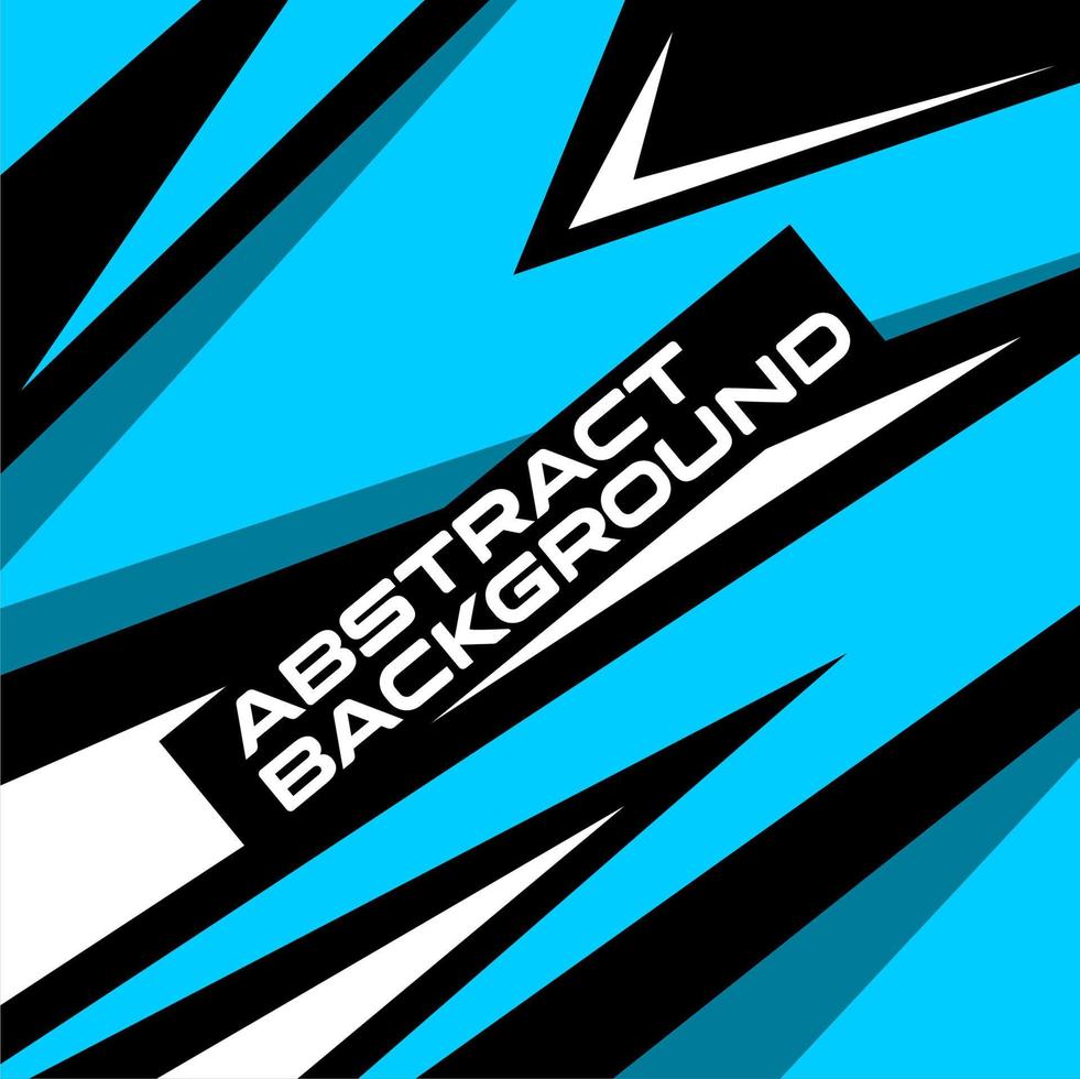 Abstract turquoise geometric shape sports design vector