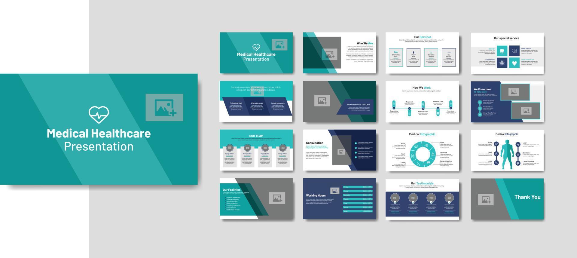 Health and Medical presentation templates design. graphs and charts infographic. vector