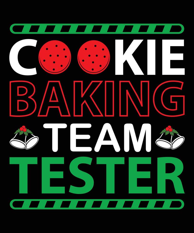 Cookie Baking Team Tester T-Shirt Design vector