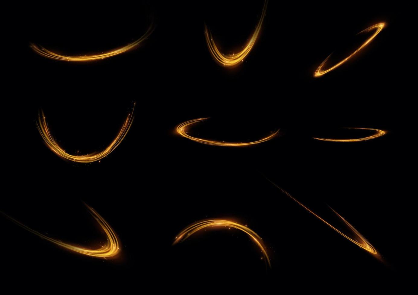 White glowing shiny lines effect vector background. Luminous white lines of speed. Light glowing effect. Light trail wave, fire path trace line and incandescence curve twirl.