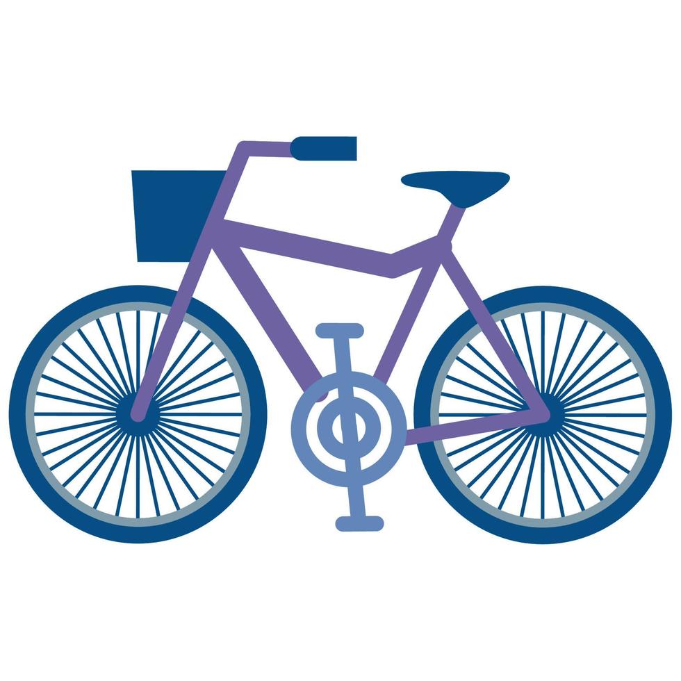 purple bicycle vehicle vector