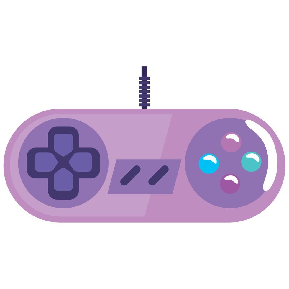 control de videojuegos lila vector