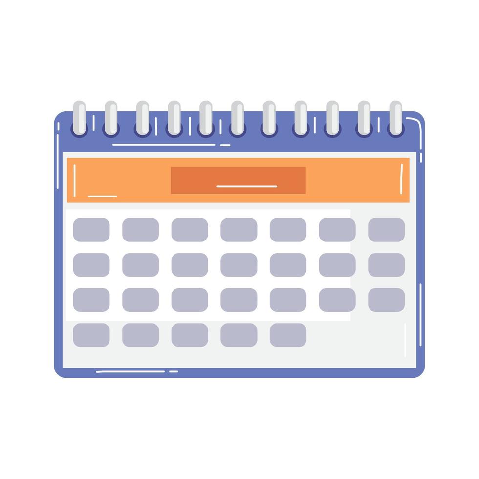 calendar date reminder vector