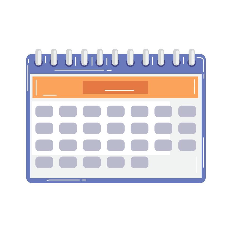 calendar date reminder vector