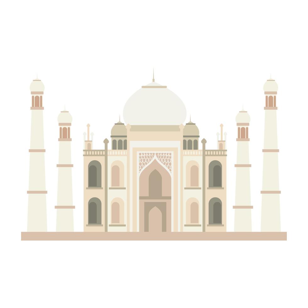 taj mahal mosque vector