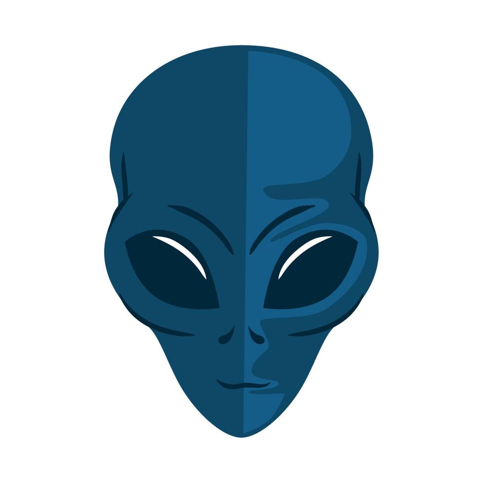 alien head space outer vector