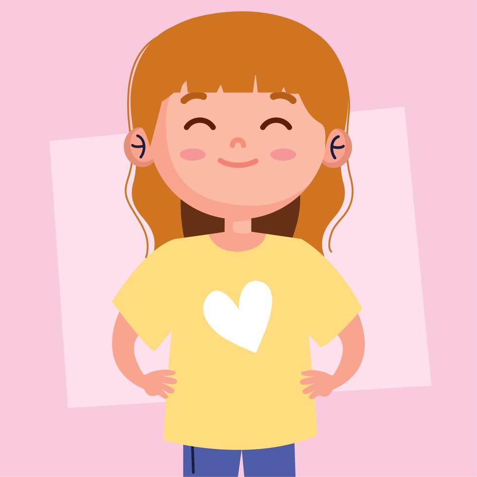 blond girl smiling vector