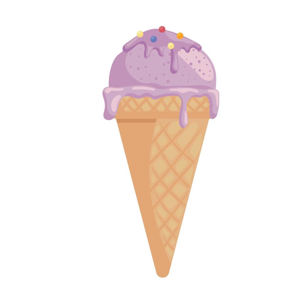 cucurucho de helado vector