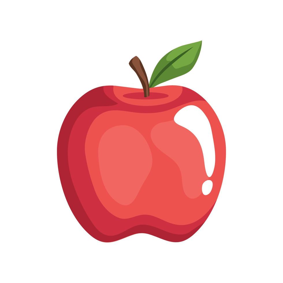 apple fresh fruit vector