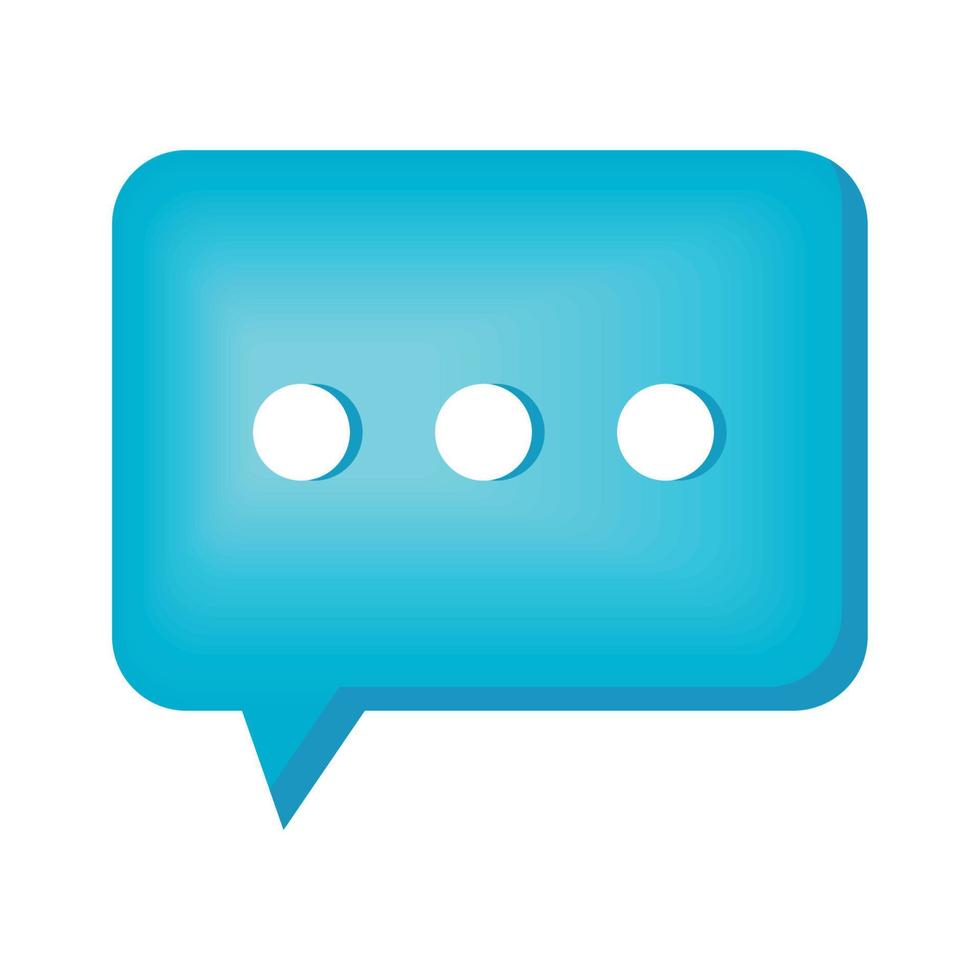 blue speech bubble vector