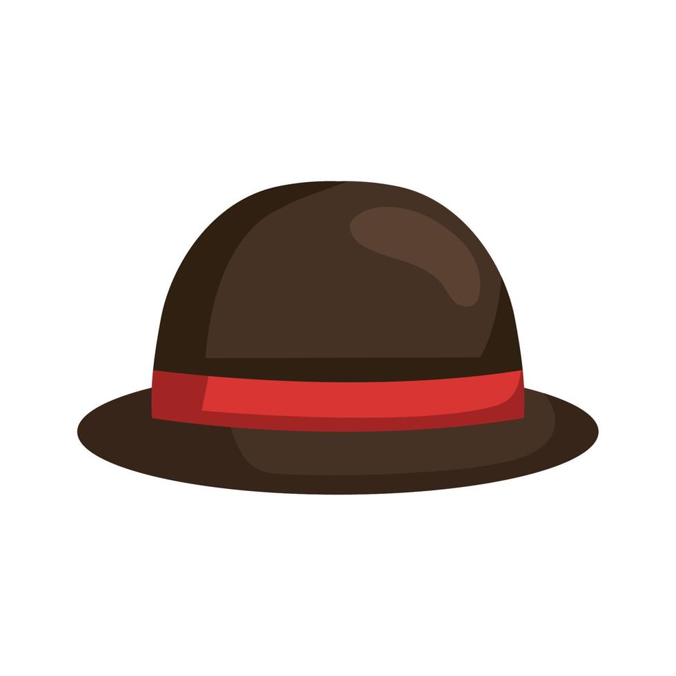 elegante sombrero masculino vector