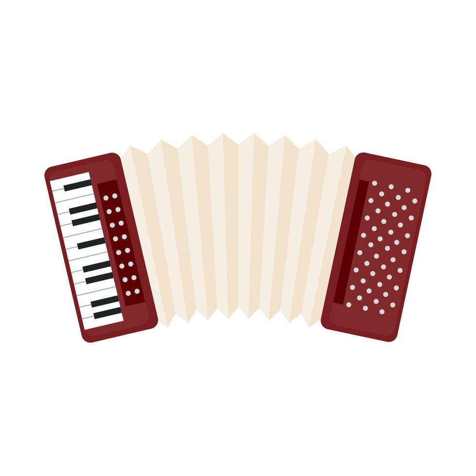 accordion musical instrument vector