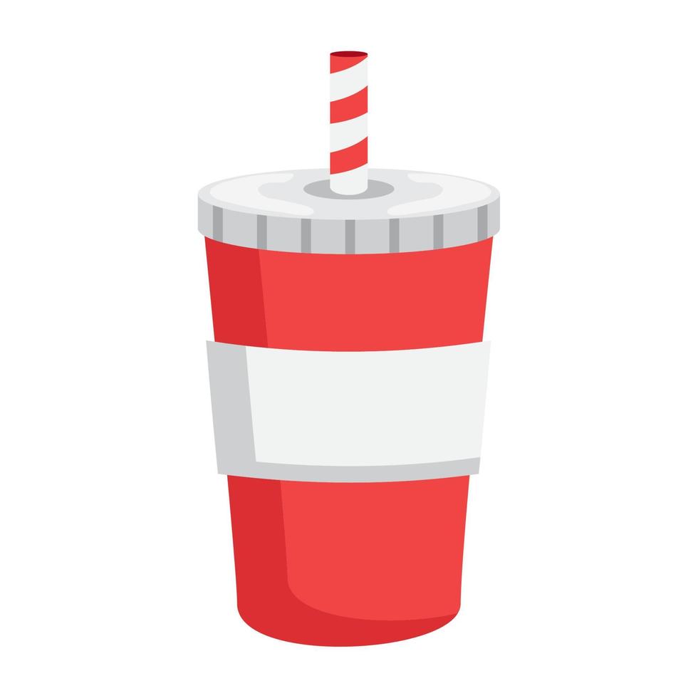 soda drink take away vector