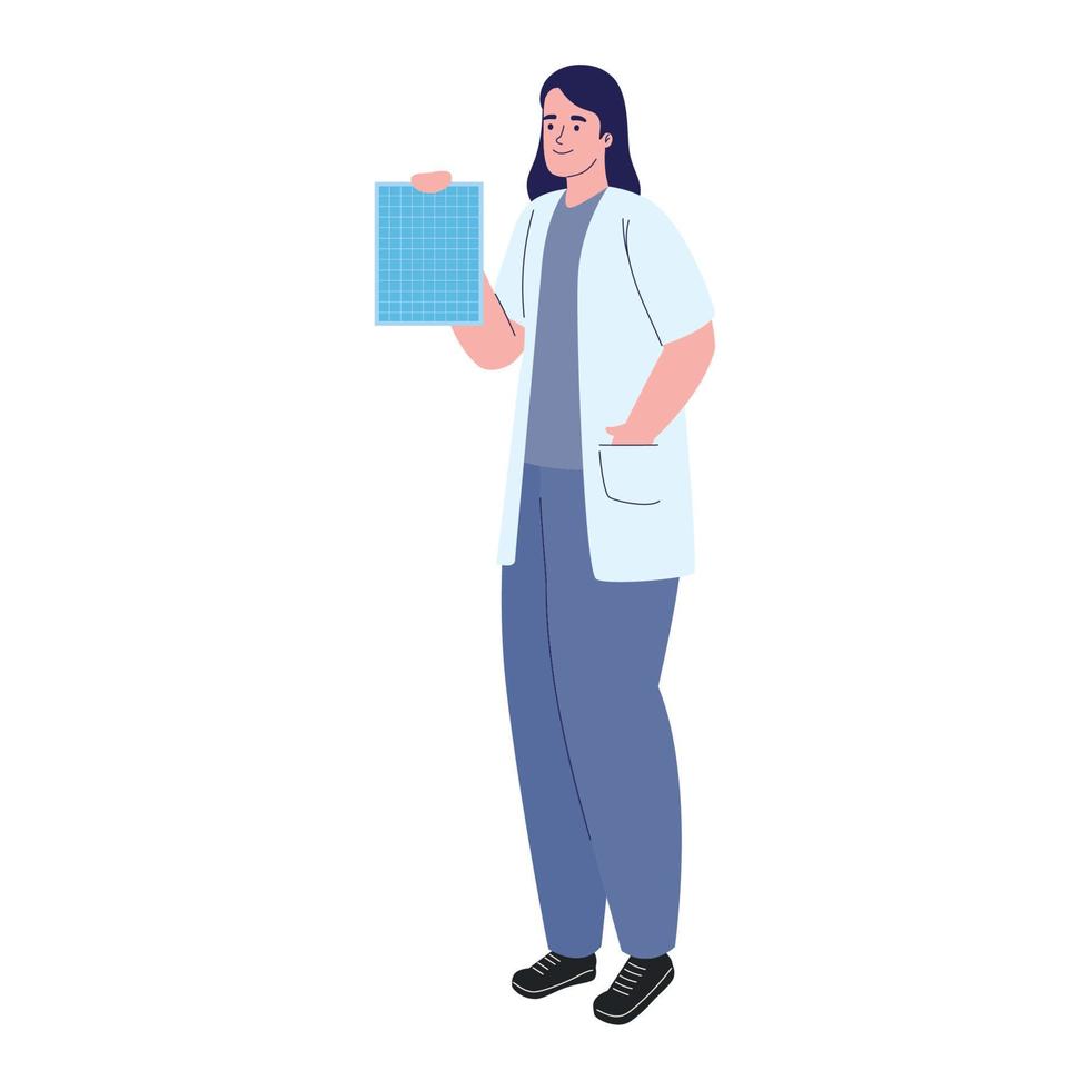 female doctor with order vector