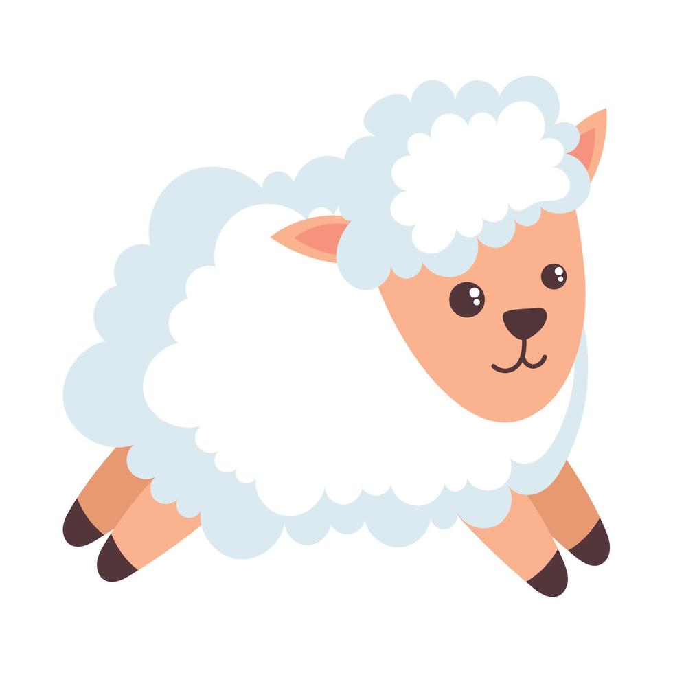little sheep baby vector