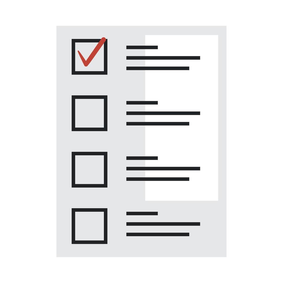 checklist paper document vector