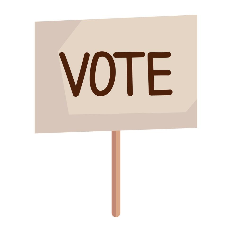 vote word in banner vector