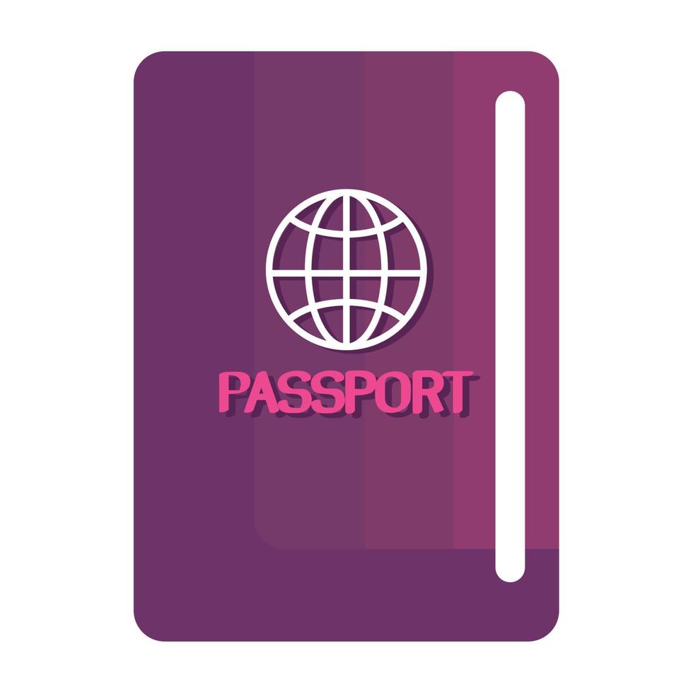 passport document travel vector