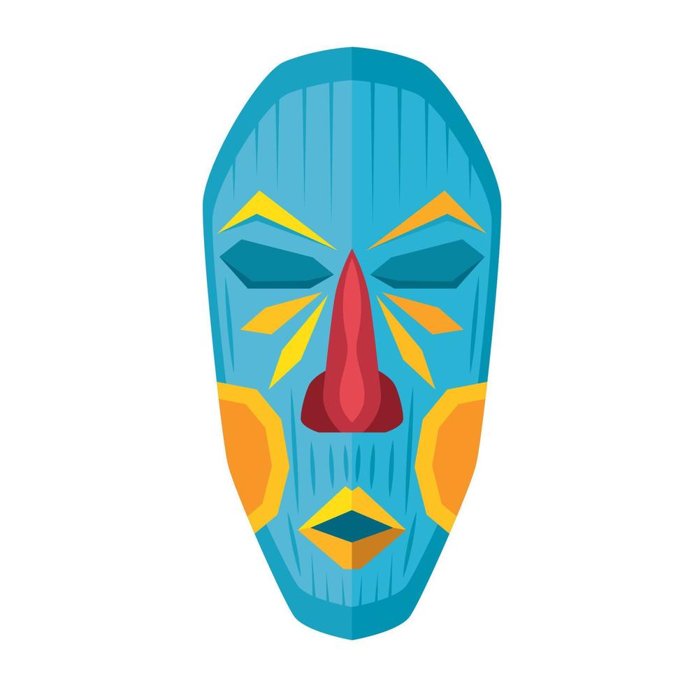 african blue mask vector