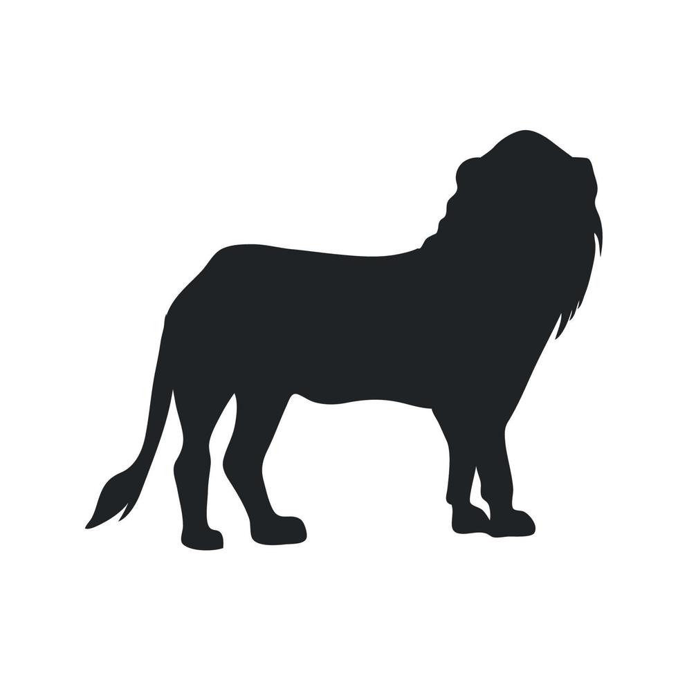 lion african silhouette vector