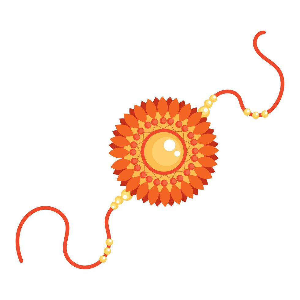 red wristband raksha bandhan vector