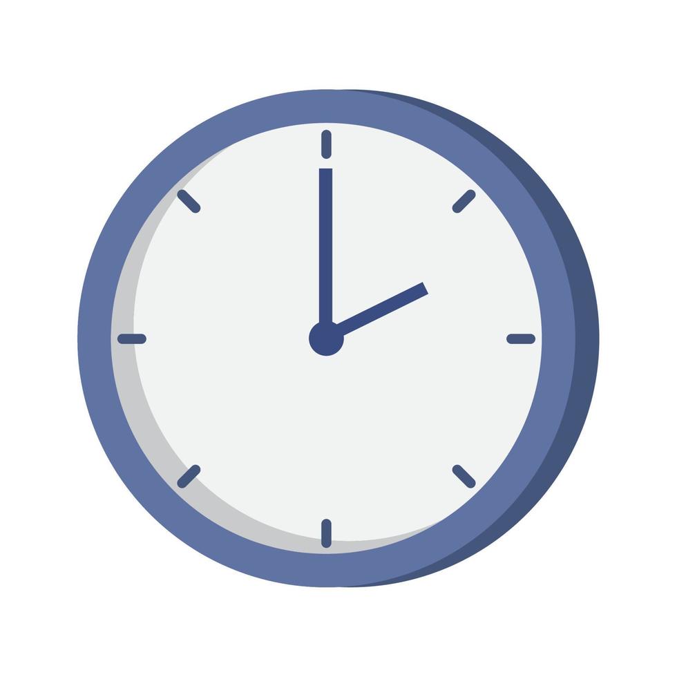 time clock watch vector