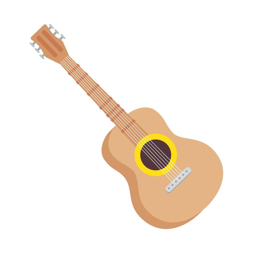 instrumento musical de guitarra vector