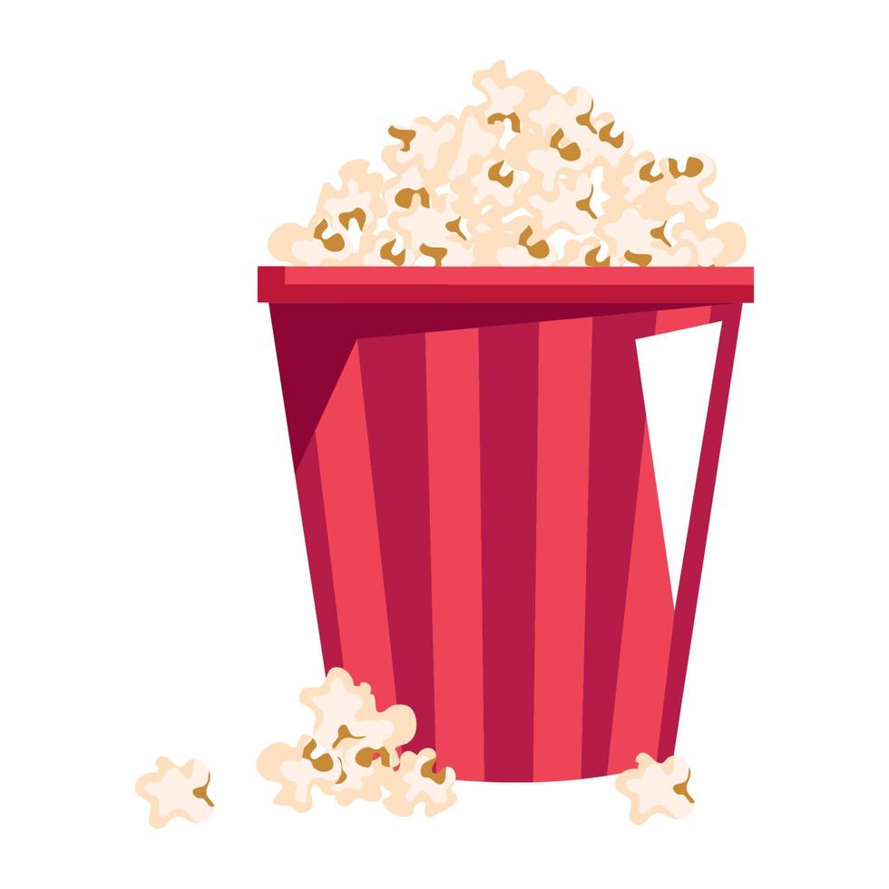 delicious cinema pop corn vector