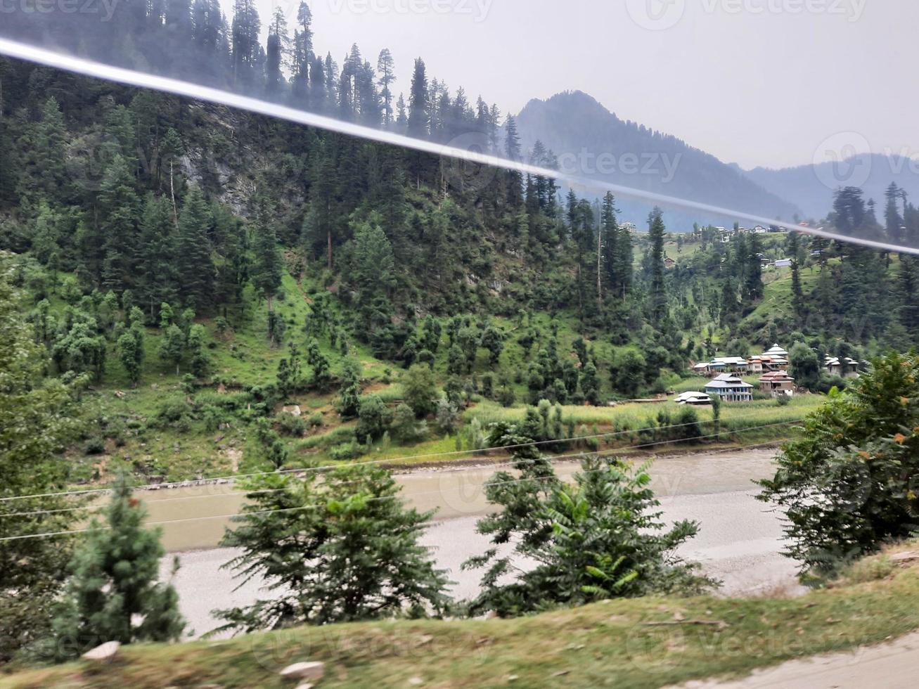 Kashmir is the most beautiful region in the world which is famous for its green valleys, beautiful trees, high mountains and flowing springs. photo