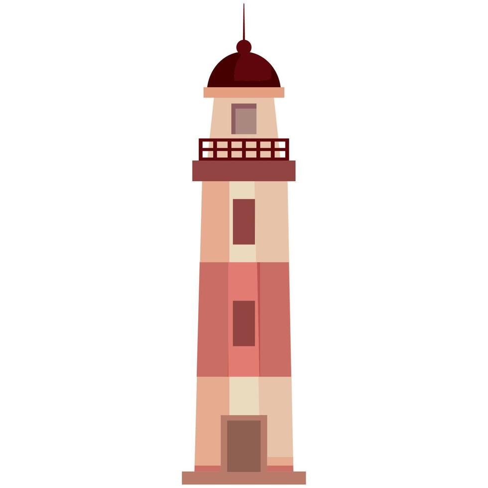 lighthouse tower building vector