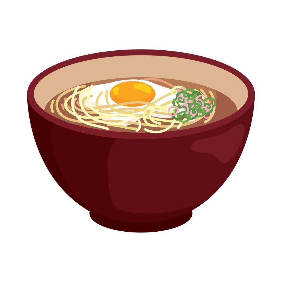 delicious ramen japanese food vector