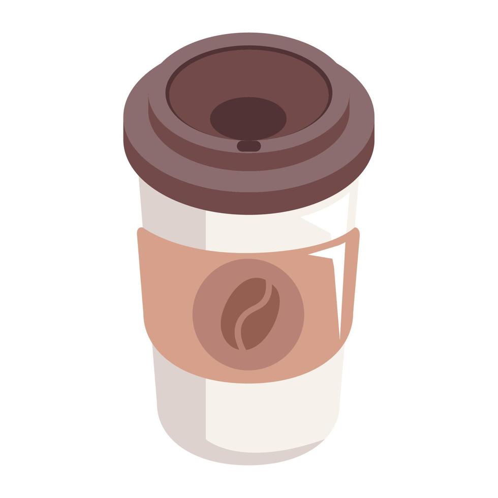 coffee pot take away vector