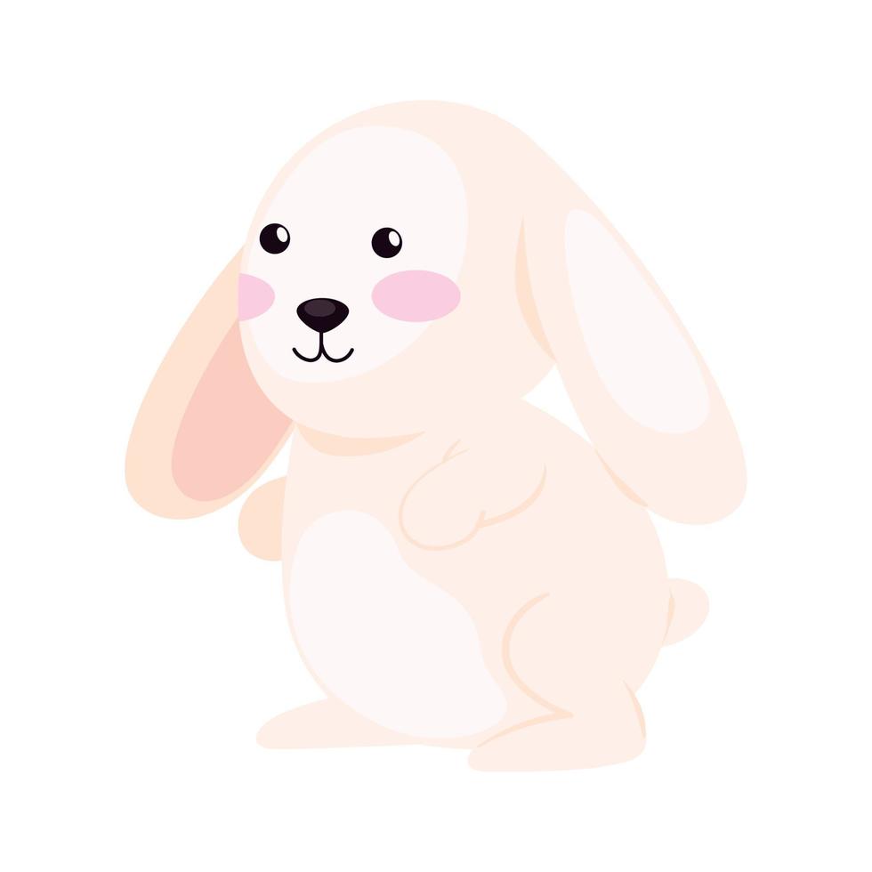 cute rabbit animal vector