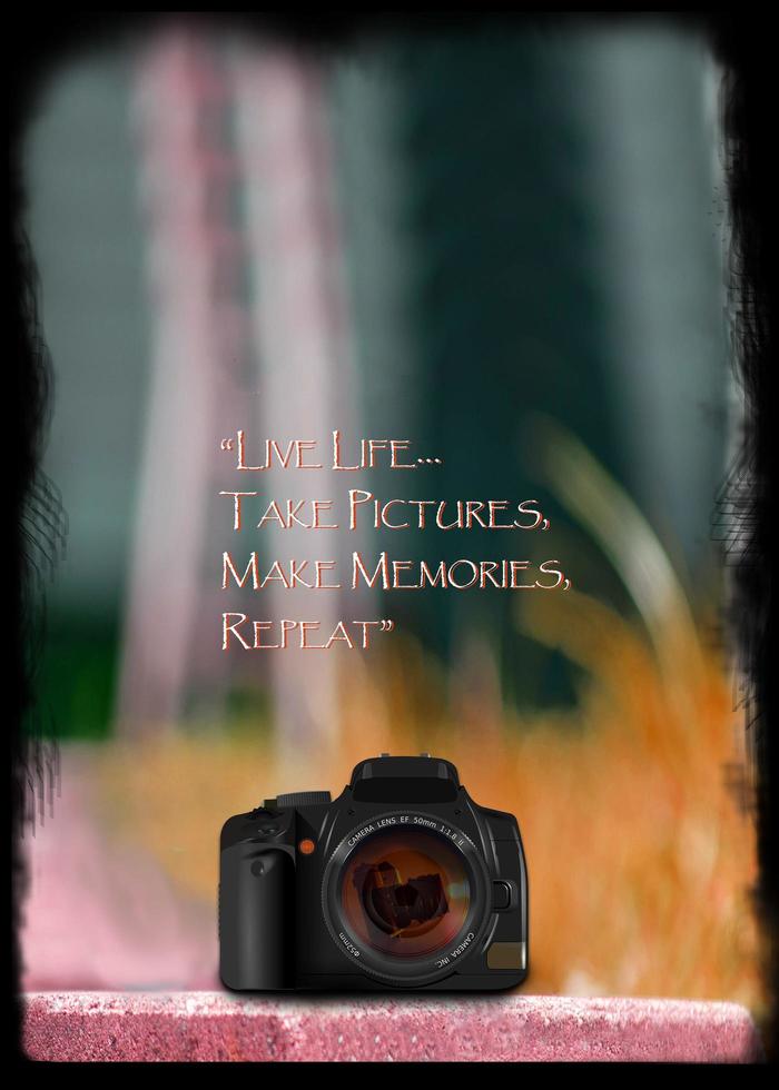 Camera quote poster photo